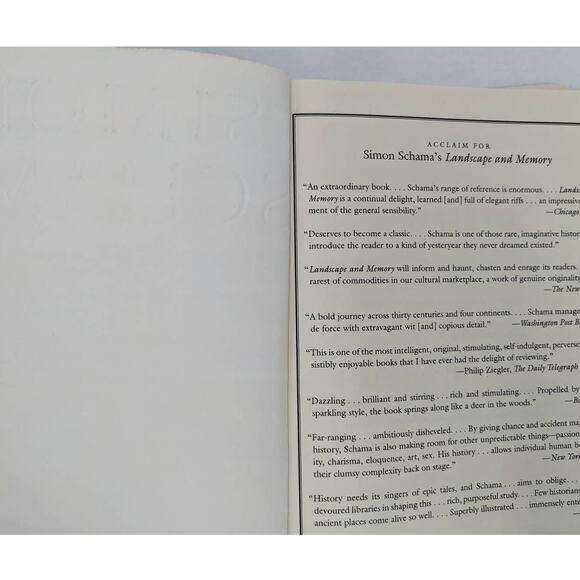 Landscape And Memory By Simon Schama A Time Magazine Best Books of the Year 1995 - Picture 11 of 13